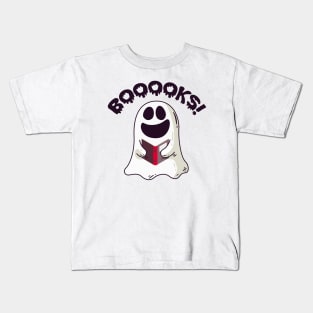 Ghost reading a book Kids T-Shirt